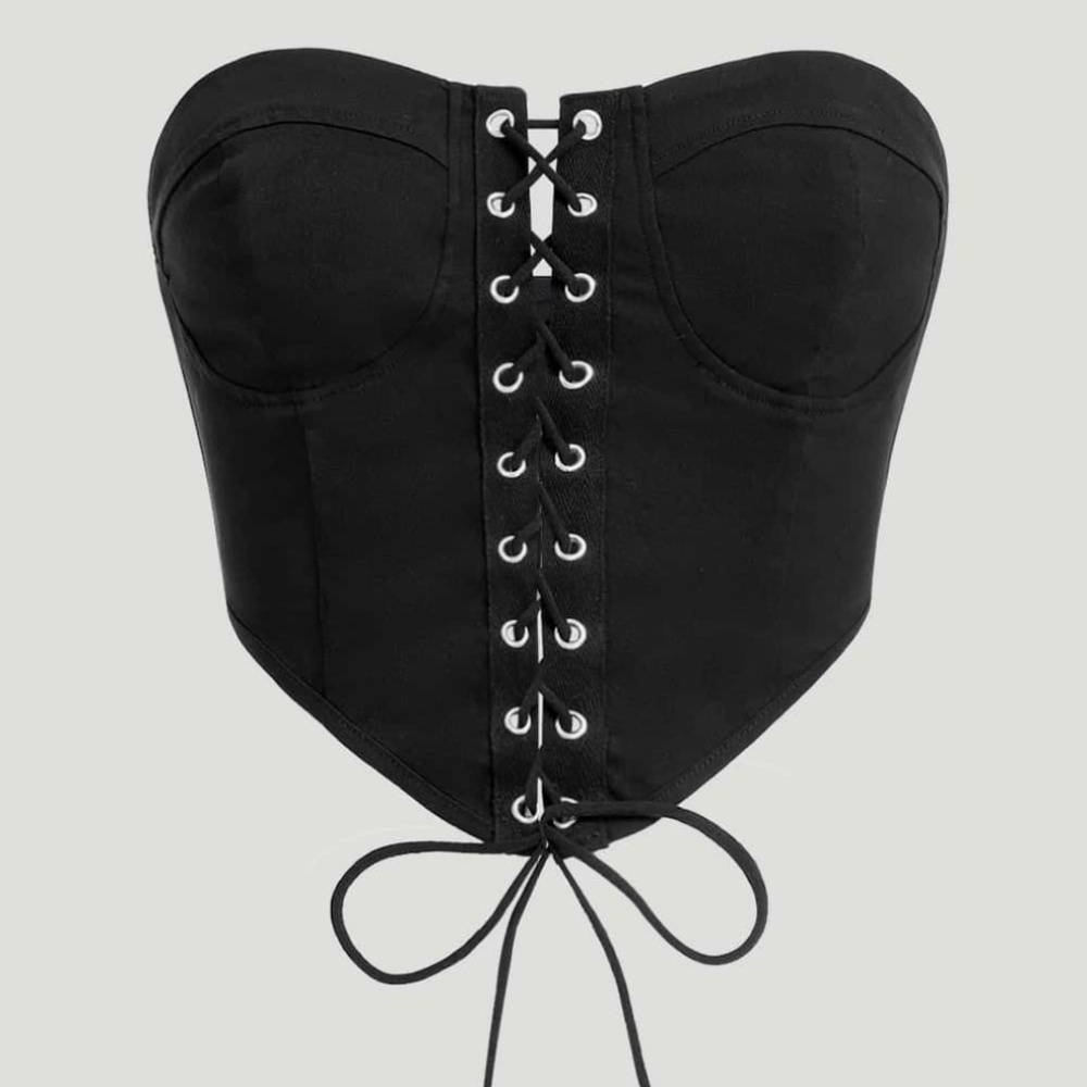 Lace Up Bustier Tube top
